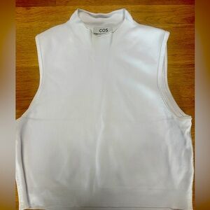 COS Women's White Sleeveless Top